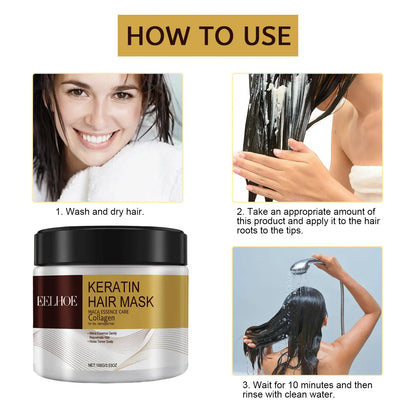 Hair Repair Mask, Collagen Keratin Treatment